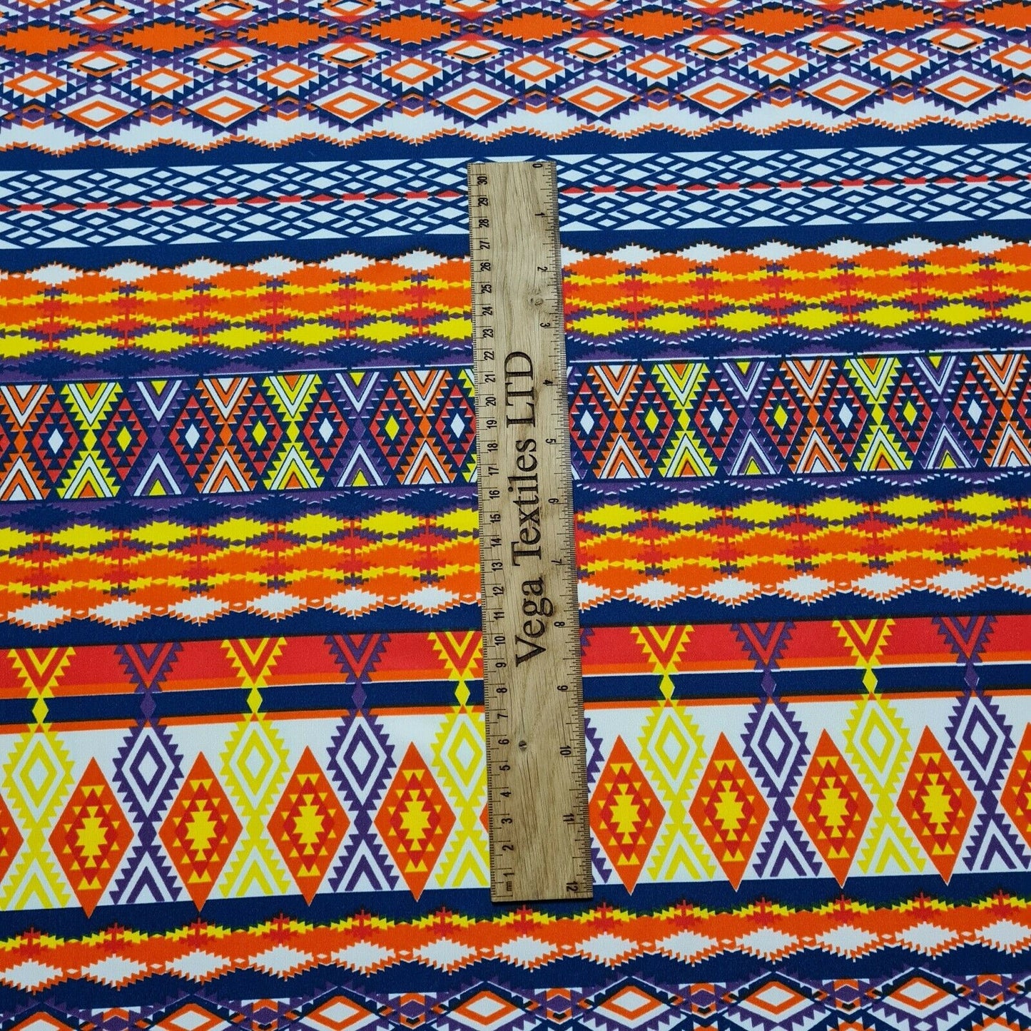 Jersey Lycra Fabric Multicolour Ethnic Aztec Printed 55" Wide Sold By Metre A1-129