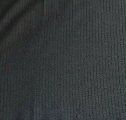 Wool Viscose Suit Fabric Striped Navy Colour Non Stretch 55" Wide Sold By Metre