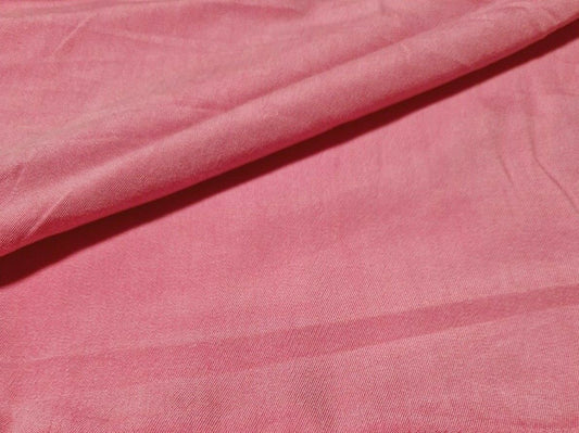 PINK COLOUR VISCOSE /POLYESTER FABRIC-SOLD BY THE METRE