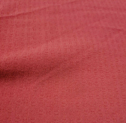 RASPBERRY COLOUR SMALL FIGURED VISCOSE FABRIC - SOLD BY THE METRE