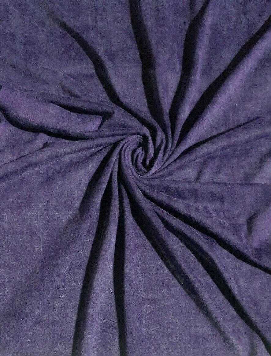 CLOUDY EFFECTED BROWN PETROL PURPLE COLOURS THIN POLYESTER JERSEY FABRIC