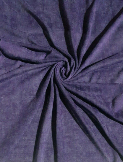 CLOUDY EFFECTED BROWN PETROL PURPLE COLOURS THIN POLYESTER JERSEY FABRIC