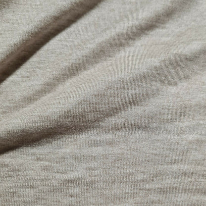 Viscose Jersey Fabric Beige Melange Colour 55" Wide - By The Metre A1-192
