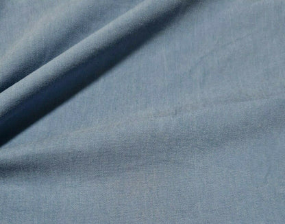 BLUE COLOUR VISCOSE POLYESTER DRESS MAKING FABRIC- SOLD BY THE METRE