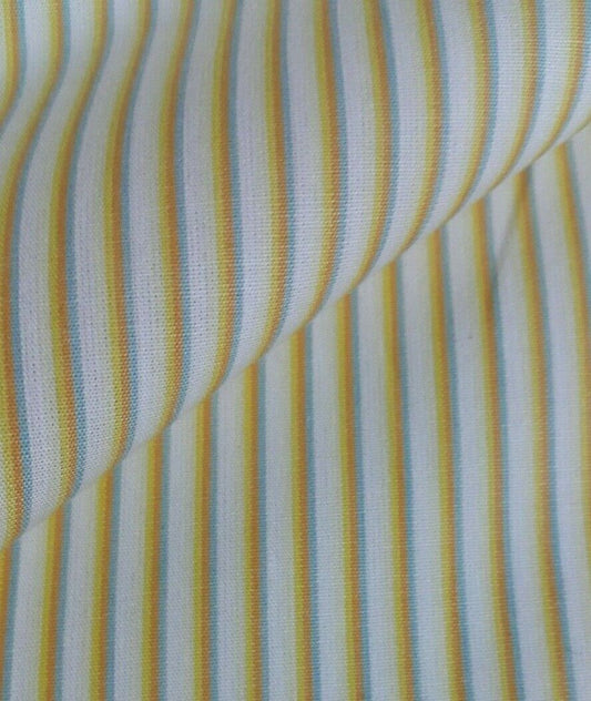 100% COTTON STRIPED SHIRT FABRIC SOLD BY THE METER