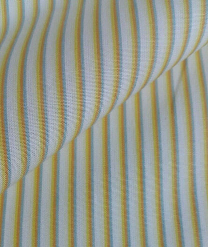 100% COTTON STRIPED SHIRT FABRIC SOLD BY THE METER