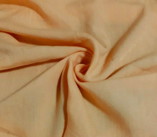 MELON COLOUR THIN VISCOSE FABRIC - SOLD BY THE METRE