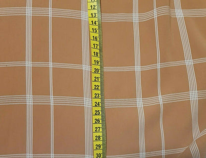 CHECKED LIGHT KARAMEL DRESSMAKING SOLD BY UNIT