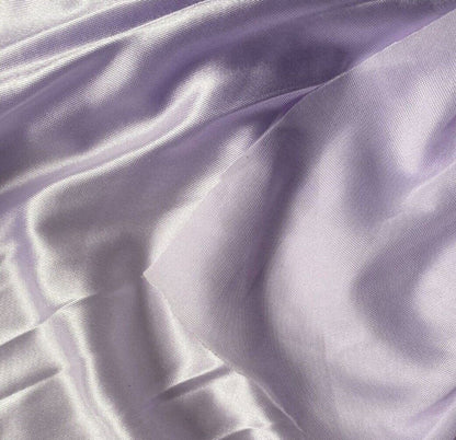 Satin Textured Jersey Lining Fabric Light Lilac Colour 55" wIDE