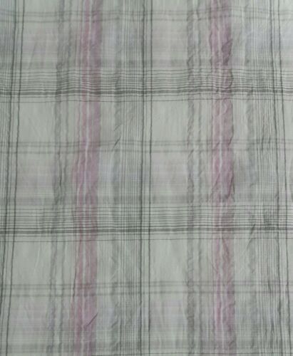 WAVY EFFECT CHECKED SHIRT FABRIC - SOLD BY THE METRE