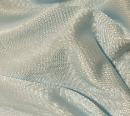 ICE BLUE SHINY THIN JERSEY FABRIC - SOLD BY THE METRE