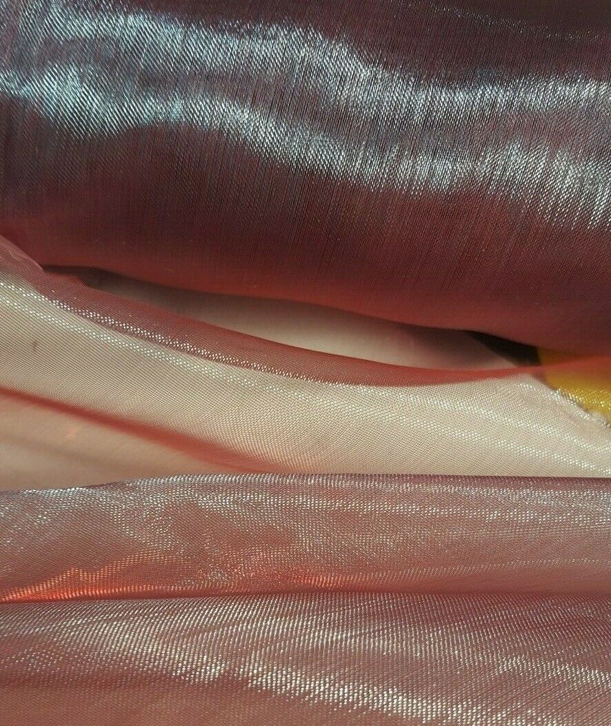 8 COLOURS PLAIN ORGANZA FABRIC - SOLD BY THE METER
