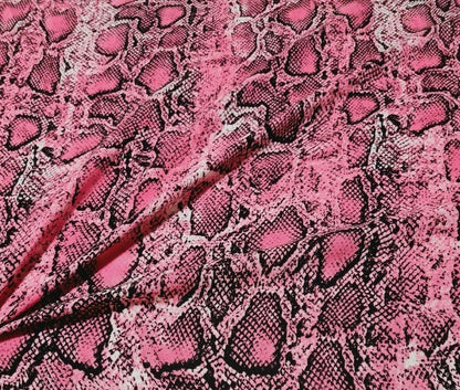 VISCOSE FABRIC SNAKE SKIN PRINTED - SOLD BY THE METRE