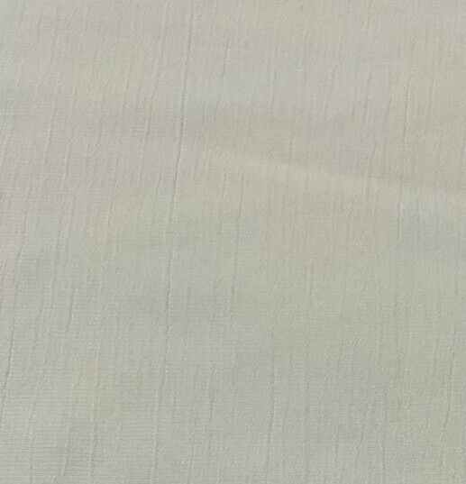 Viscose Polyester Fabric Off White Crinkle Effect 55" Sold By Metre