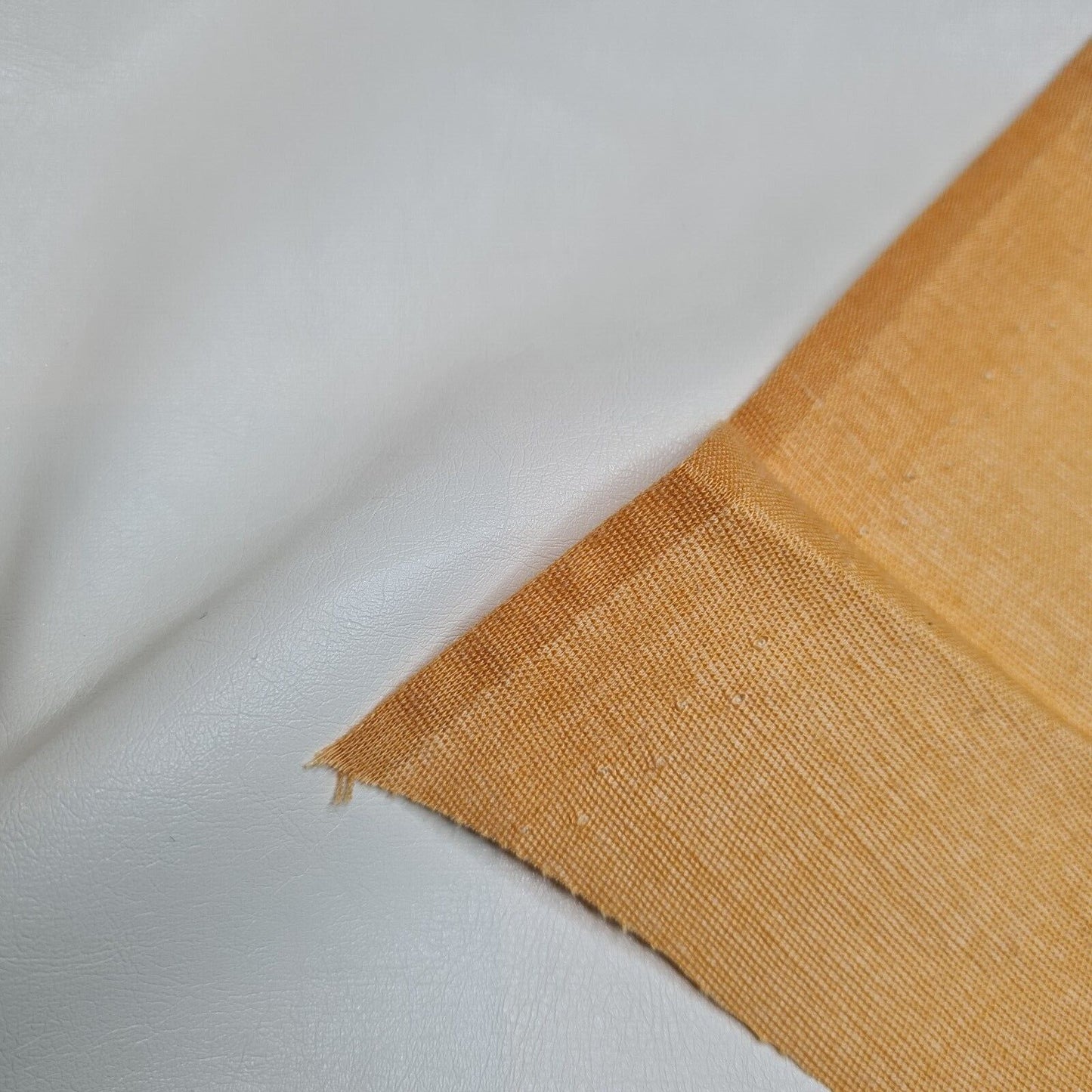Pu Faux Leatherette Fabric Off White Colour Non Stretch 55" Wide