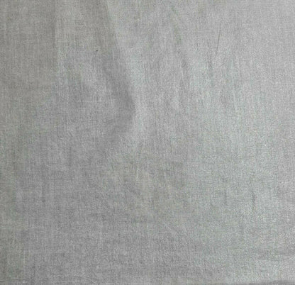 Cotton Voile Fabric Shiny Silver Print 55" Wide Sold By Metre