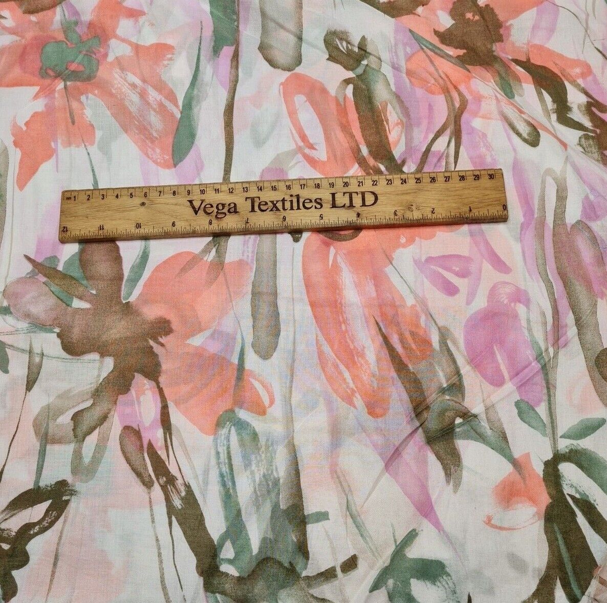 Cotton Voile Fabric Floral Printed 55" Wide