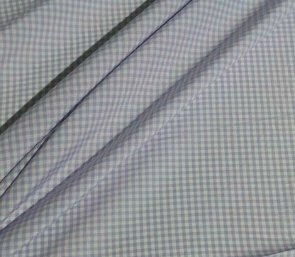 CHECKED COTTON/POLYESTER FABRIC-4 COLOURS-SOLD BY THE METRE