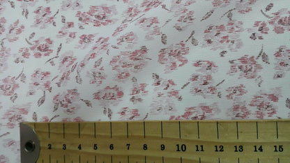 VISCOSE CHIFFON FABRIC FLORAL PRINTE -SOLD BY THE METER