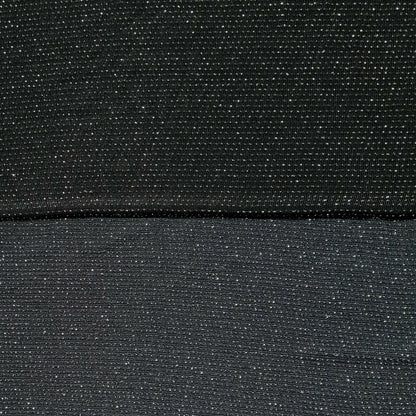 Jersey Lycra Fabric Silver Lurex Black And Dark Grey Colours Sold By The Metre