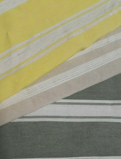 STRIPED VISCOSE / COTTON / POLYESTER FABRIC - SOLD BY THE METRE