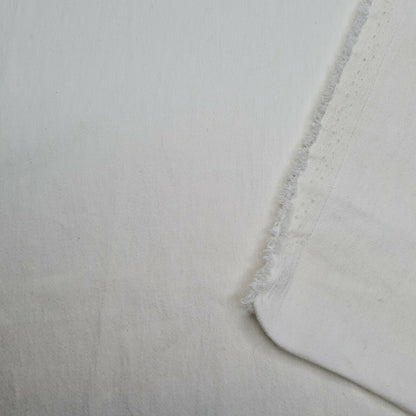 Ivory Polycotton Fabric Wavy Texture Dressmaking 2 Way Stretch 45" Wide