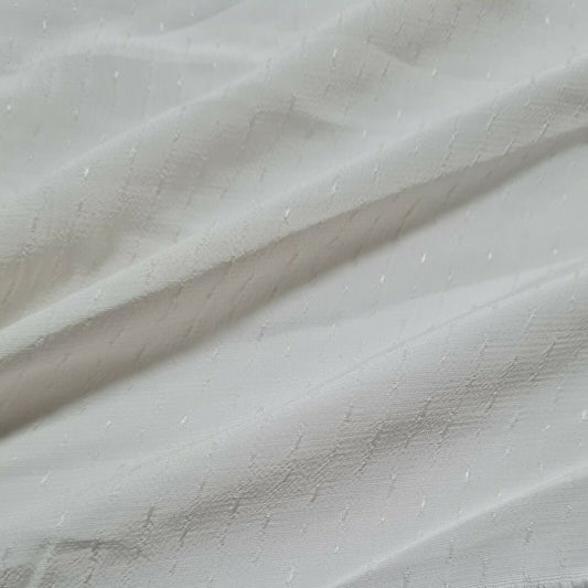 Viscose Fabric Small Shiny Figured Off White 55" Wide Sold By 6 Metres