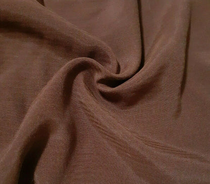 BROWN AND FUCHSIA COLOUR VISCOSE FABRIC - SOLD BY THE METRE