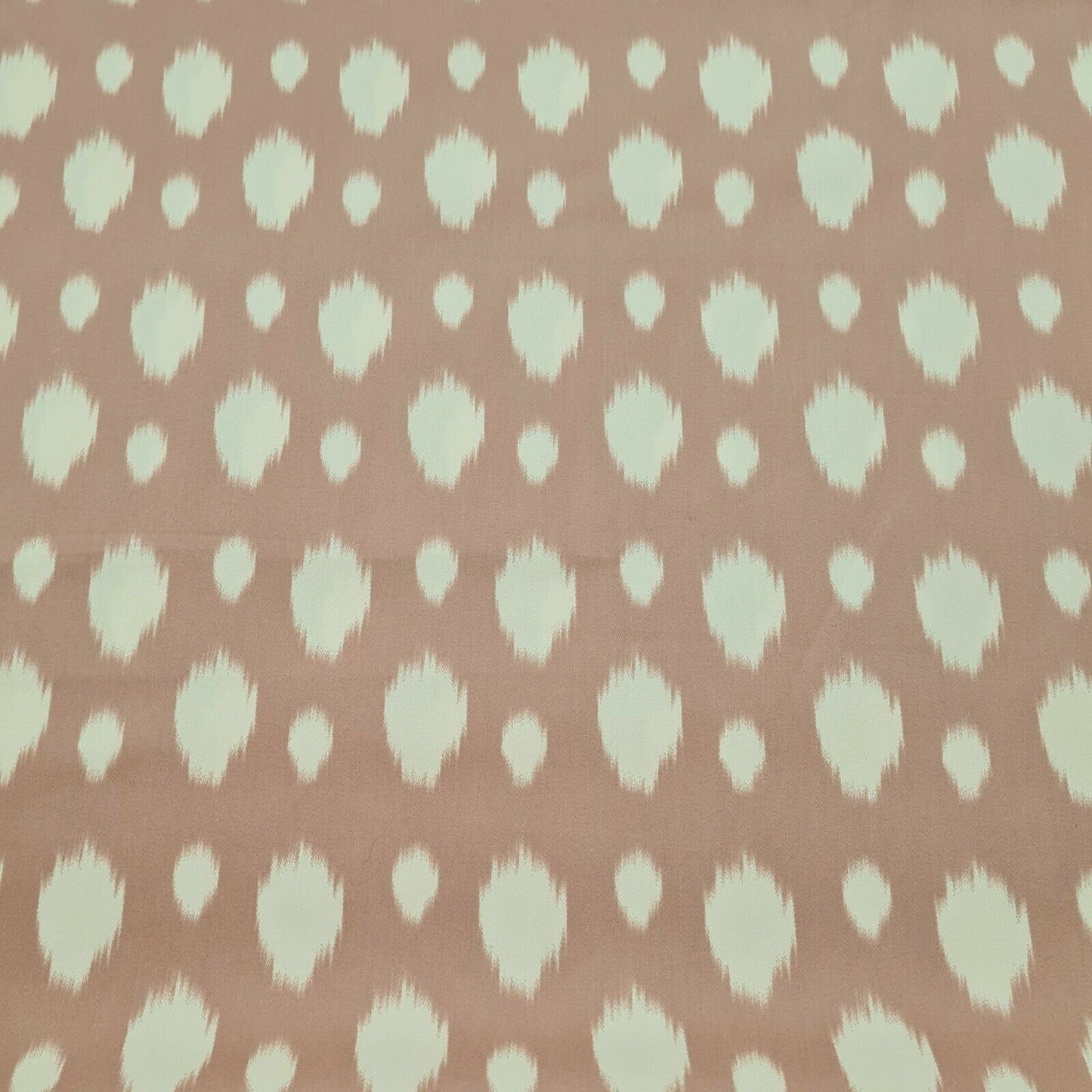 Cotton Blend Sateen Fabric Ikat Polka Dot Printed 51" Wide Sold By The Metre