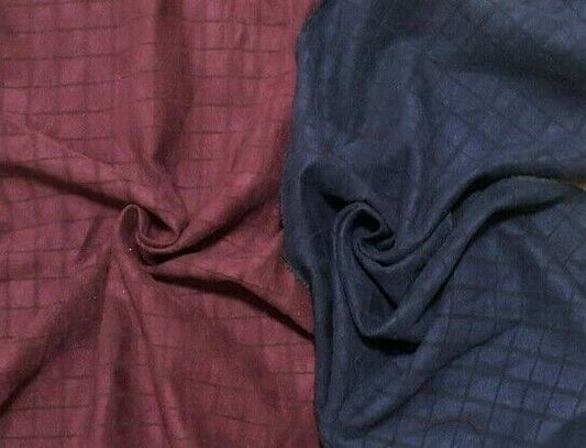 SQUARE FIGURED VELOUR FABRIC 2 COLOUR - SOLD BY THE METER