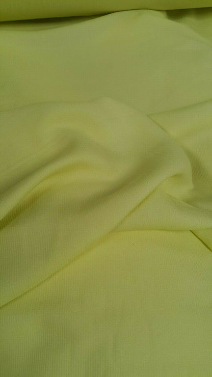 YELLOW GREEN VISCOSE/POLYESTER FABRIC-SOLD BY THE METER