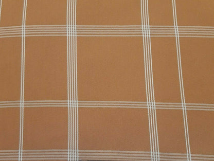 CHECKED LIGHT KARAMEL DRESSMAKING SOLD BY UNIT