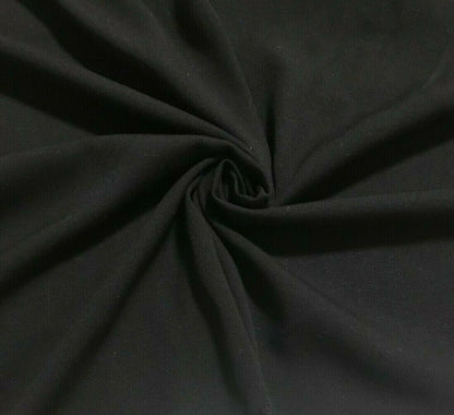 Stretch Viscose Fabric Red Black Navy Off-White Colours 39" Wide Non See-Through