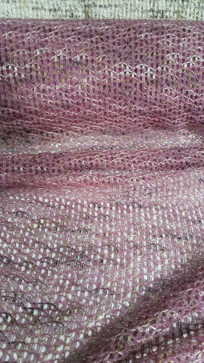 MELANGE SPARSELY SEQUIN KNIT FABRIC-2 COLOURS-SOLD BY THE METER