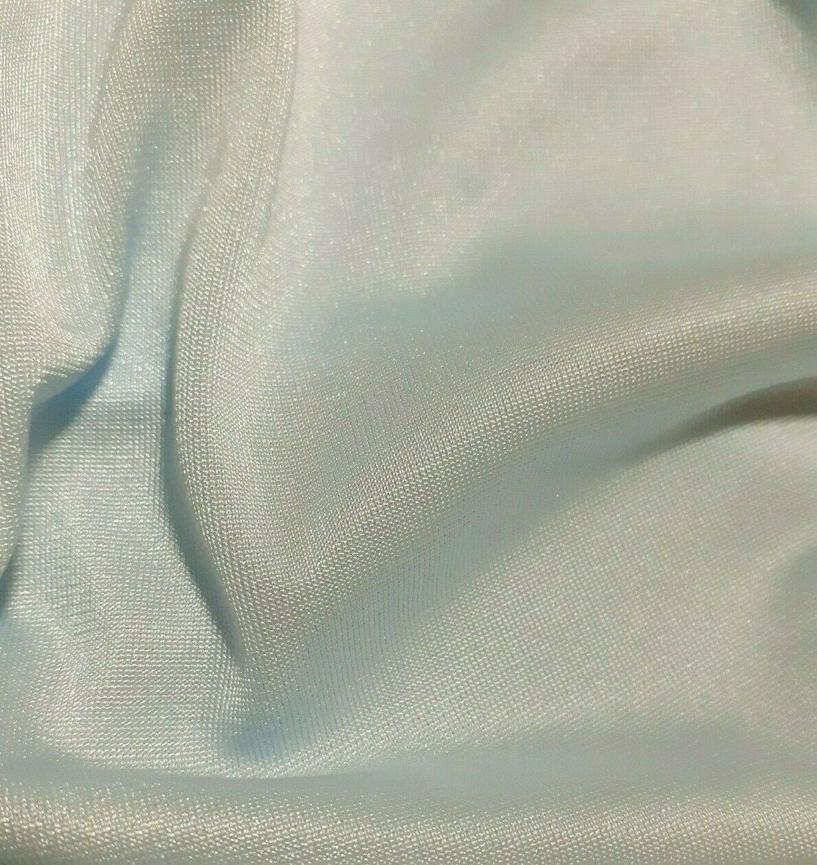 ICE BLUE SHINY THIN JERSEY FABRIC - SOLD BY THE METRE