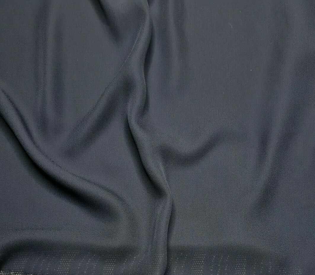 Crepe Chiffon Fabric Navy Colour 55" Wide Sold By Metre