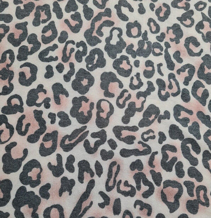 Knit T-Shirt Jersey Fabric Animal Print Loopback 55" Sold By Metre