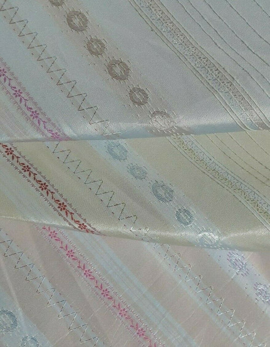 FIGURED STRIPED TAFFETA FABRIC -3 COLOURS-SOLD BY THE METRE