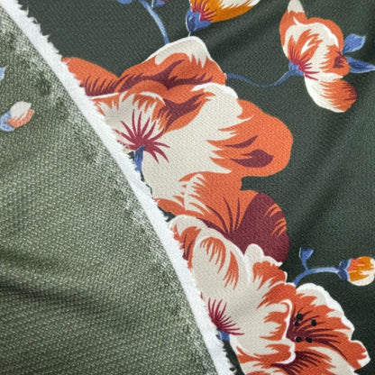 Floral Printed Jersey Fabric 2 Way Stretch 55" Wide Sold By Metre