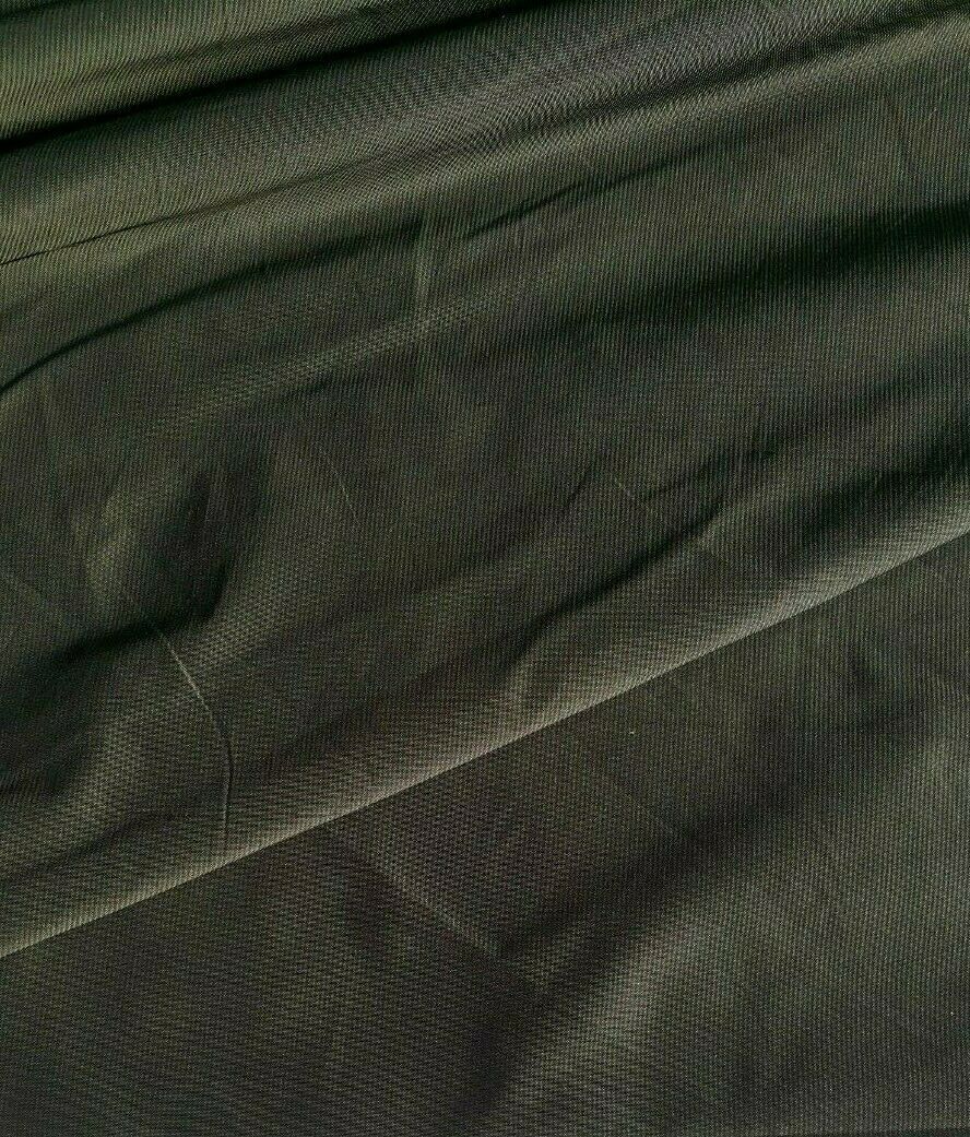 TINY STRIPED TAFFETA FABRIC KHAKI COLOUR - SOLD BY THE METER