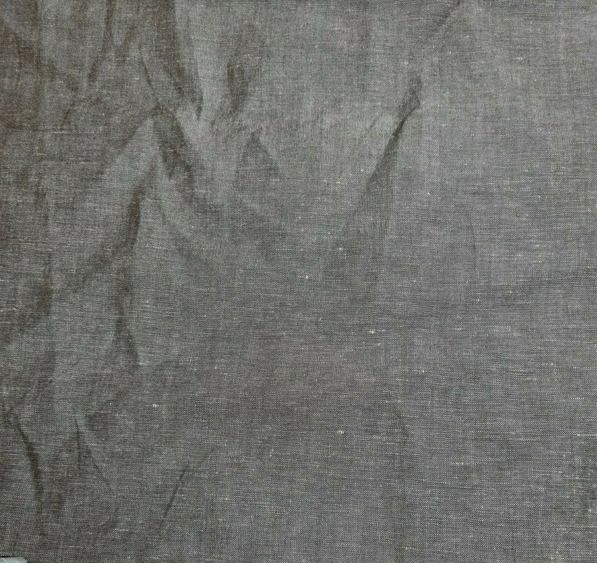 Linen Blend Fabric Brown Melange Colour 55" Wide