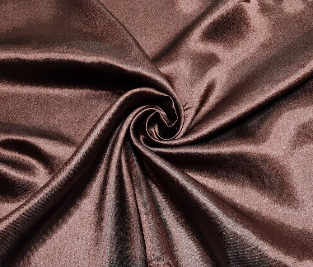 Plain Satin Fabric Dress & Craft Non Stretch 55" Wide Sold By Metre