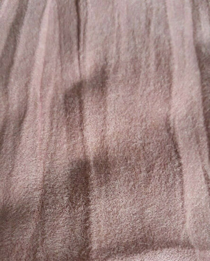 ROSE PINK CRINKLED VELOUR FABRIC - SOLD BY THE METER