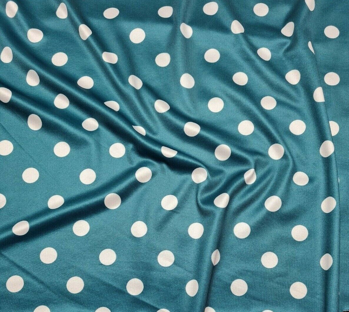 Jersey Fabric Polka Dot Printed Soft And 2Way Stretch 55" Wide Sold By Metre