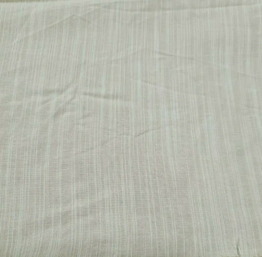 OFF WHITE COLOUR STRIPED THIN VISCOSE FABRIC - SOLD BY THE METRE
