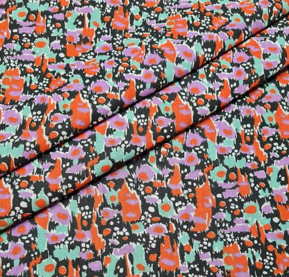 Egyptian Cotton Fabric Vintage Abstract Printed 33" Wide Sold by the Metre