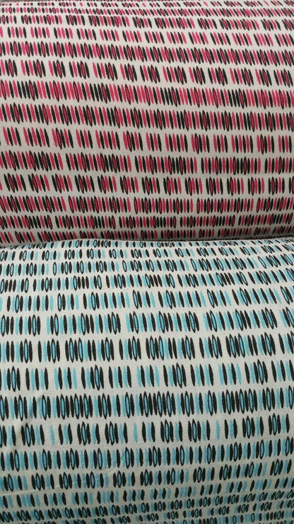 PRINTED VISCOSE FABRIC -4 VARIATIONS-SOLD BY THE METER