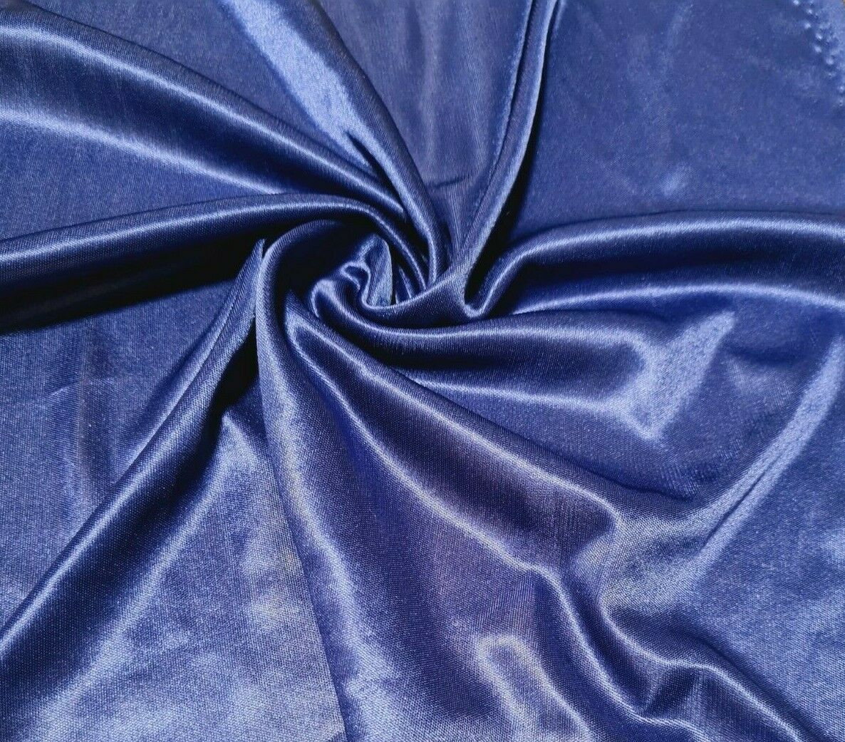 JERSEY LINING FABRIC NAVY AND PURPLE THIN STRETCH -SOLD BY THE METRE