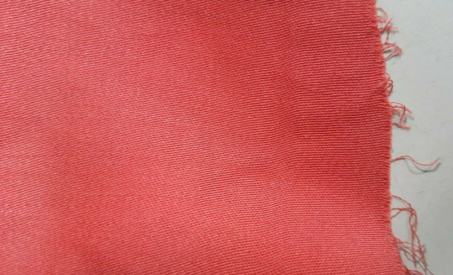 CORAL SATEEN TEXTURED 100% VISCOSE FABRIC - SOLD BY THE METER