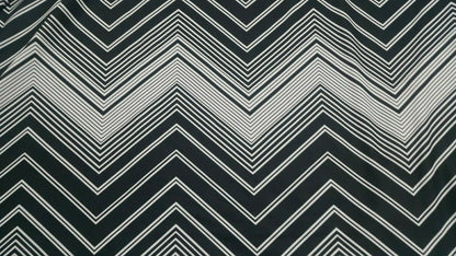 ZIG ZAG PRINTED STRETCH JERSEY LYCRA FABRIC-SOLD BY THE METER